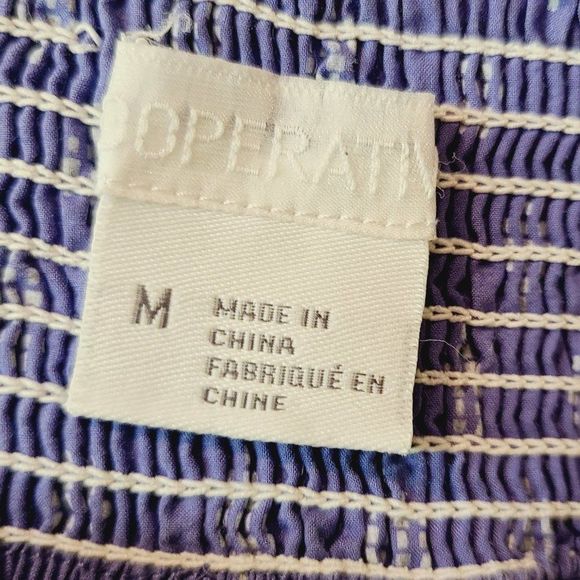 Urban Outfitters Skirt Cooperative Cotton Purple Gold Button Medium - Picture 5 of 7